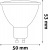 LED izzó, GU10 spot, 4W, 345lm, 3000K, AVIDE