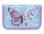 Tolltartó, klapnis, cipzáras, BELMIL "Purple Blue Butterfly", lila, pillangó
